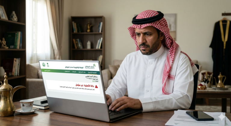 أسباب عدم أهلية حساب المواطن وكيف تحل المشكلة