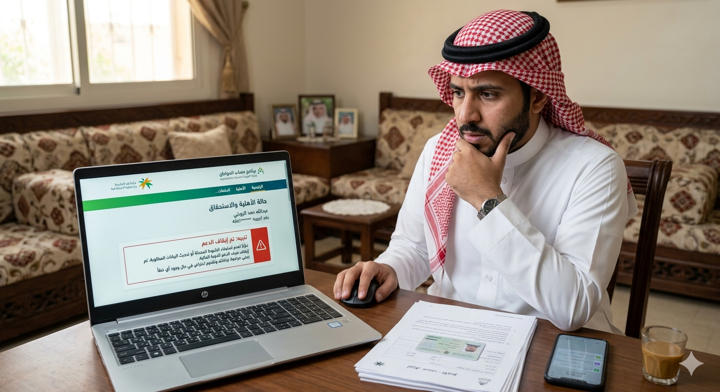 إيقاف حساب المواطن: الأسباب والحلول بالتفصيل