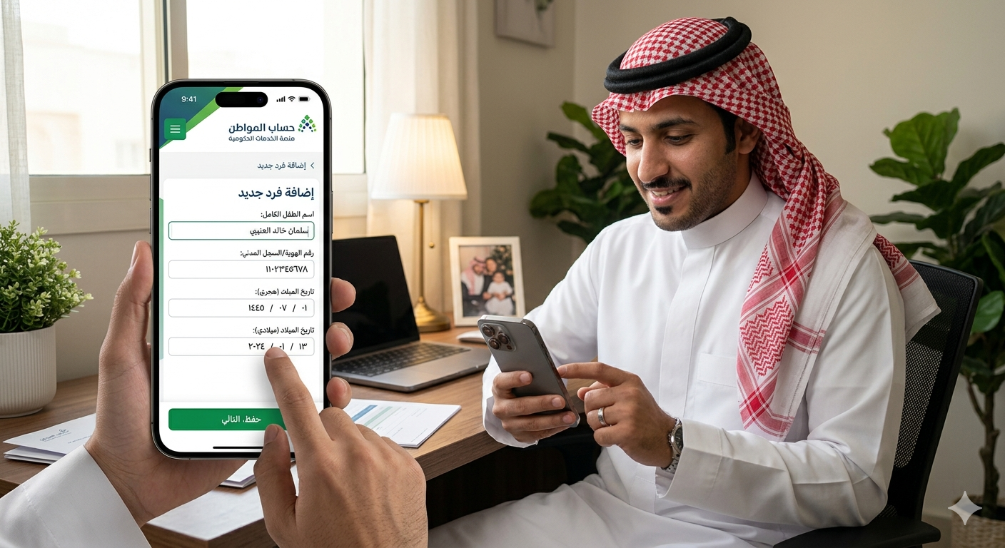 إضافة مولود في حساب المواطن: خطوات التحديث والشروط