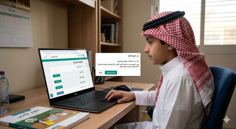 حل مشكلة الواجبات في منصة مدرستي خطوة بخطوة